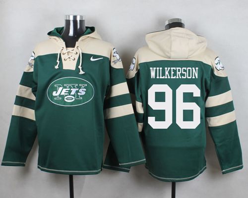 Nike Jets #96 Muhammad Wilkerson Green Player Pullover NFL Hoodie - Click Image to Close